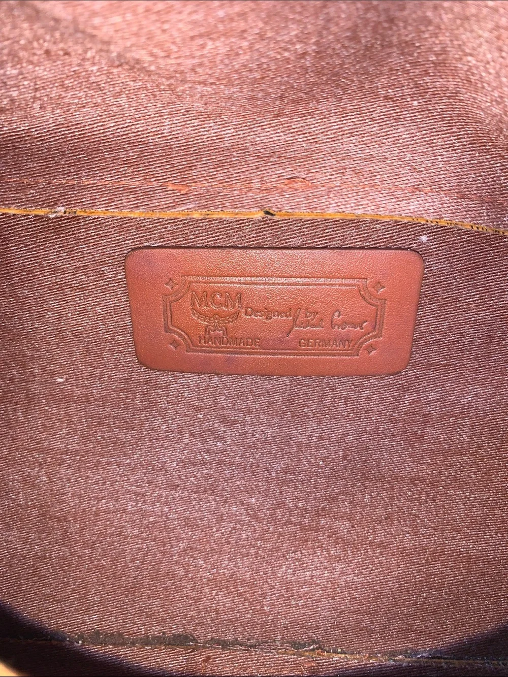 GUC MCM Vintage Cognac Visetos Fanny Pack